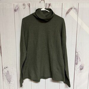 KÜHL Petra Olive Waffle Turtleneck Women’s XL‎ Thumbholes EUC